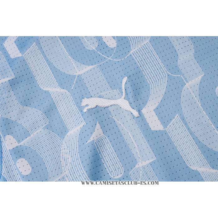 Chandal del Manchester City 24-25 Manga Corta Azul - Pantalon Corto